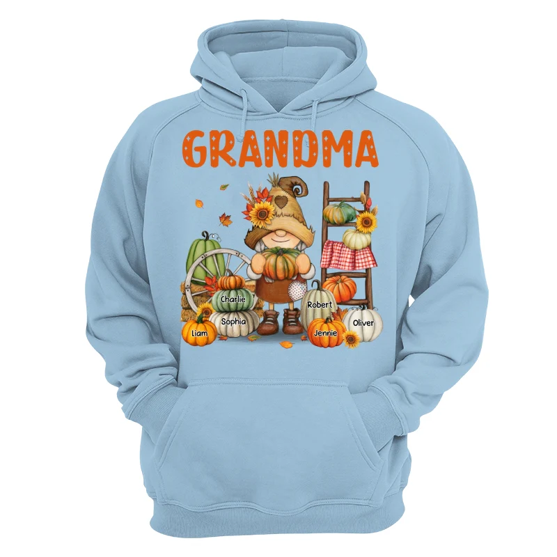 Grandma Mom Fall Season Gnome Personalized Shirt - Image 16