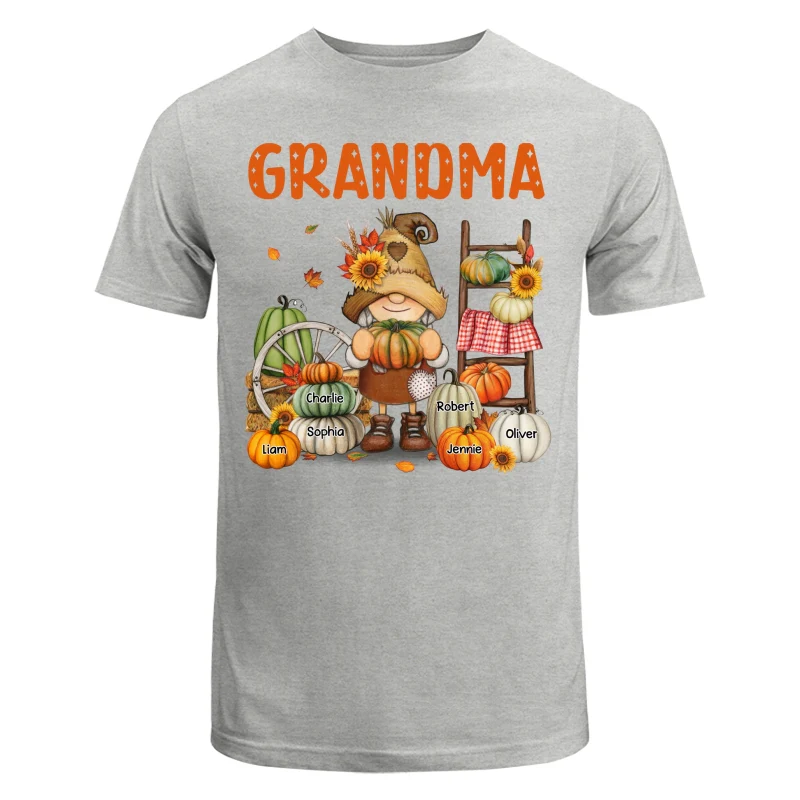 Grandma Mom Fall Season Gnome Personalized Shirt - Image 6