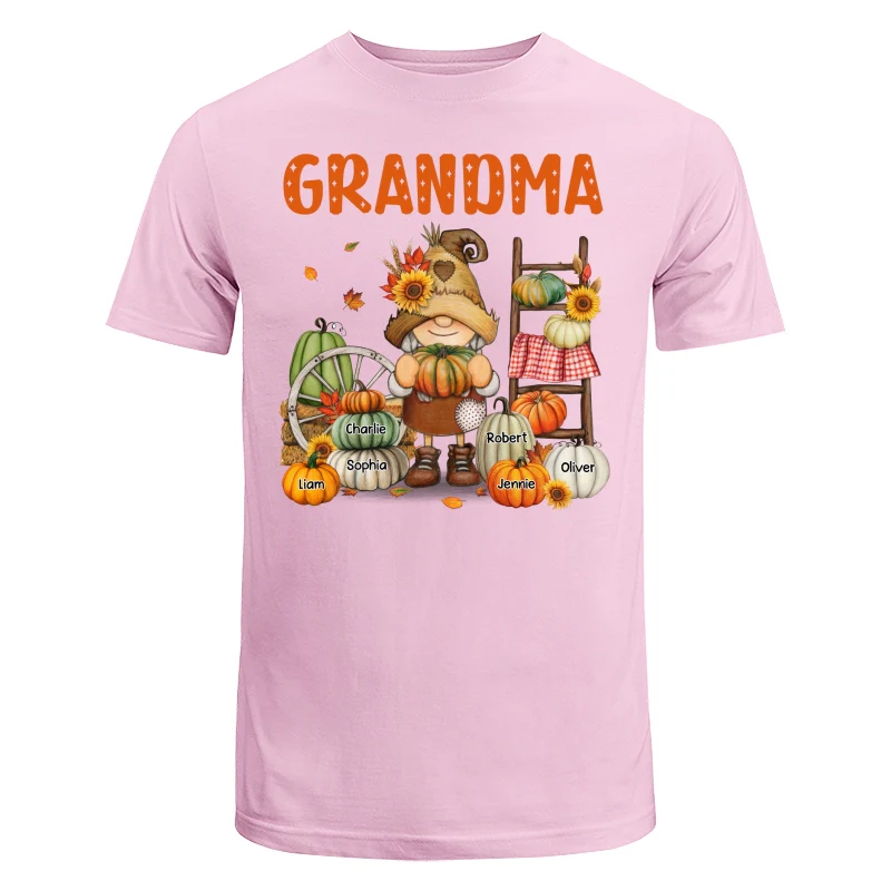 Grandma Mom Fall Season Gnome Personalized Shirt - Image 7