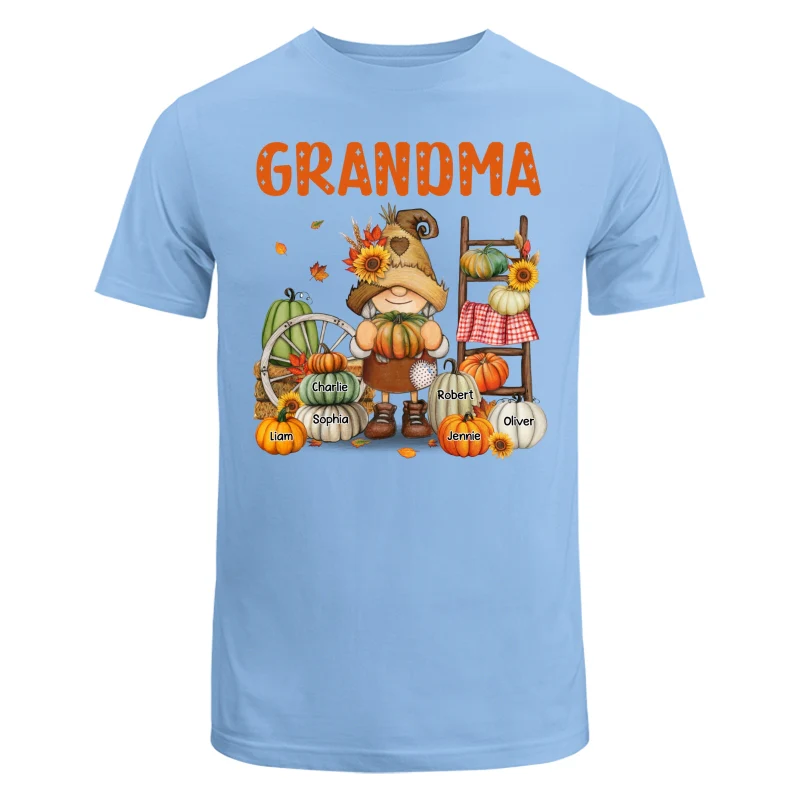 Grandma Mom Fall Season Gnome Personalized Shirt - Image 8