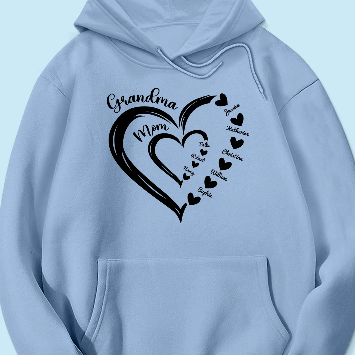 Grandma Mom Heart In Heart Personalized Shirt, Gift For Mom - Image 18