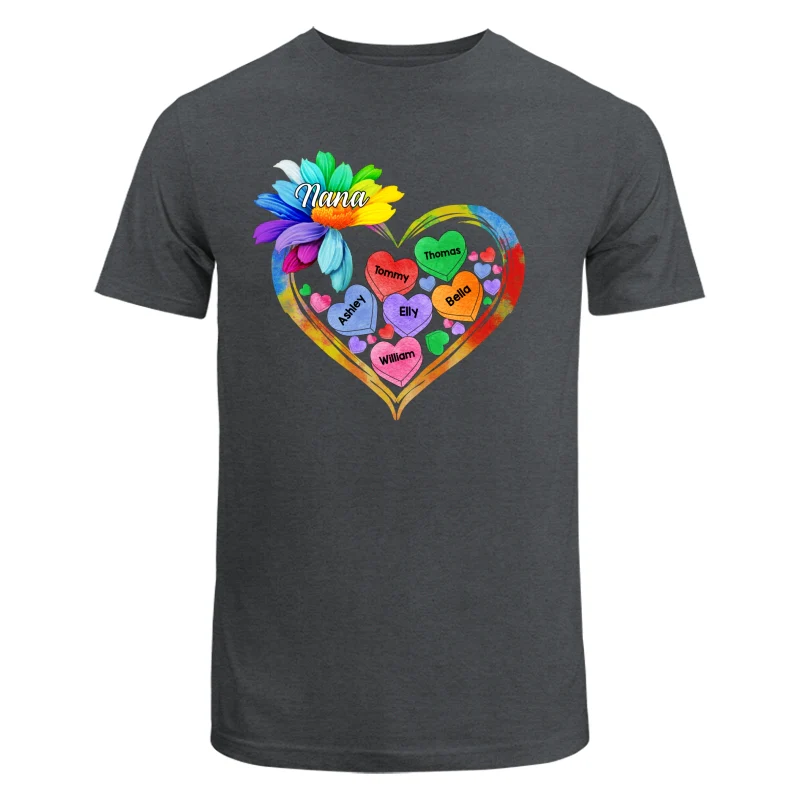 Grandma Mom Hearts Daisy Personalized Shirt - Image 7
