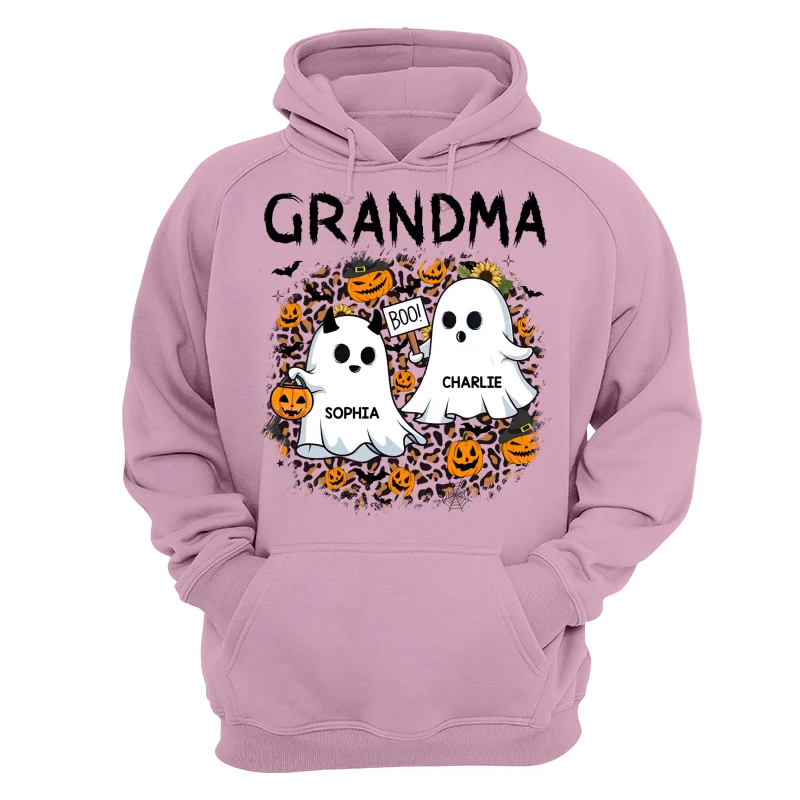 Grandma Mom Leopard Boo Kids Personalized Shirt - Image 15