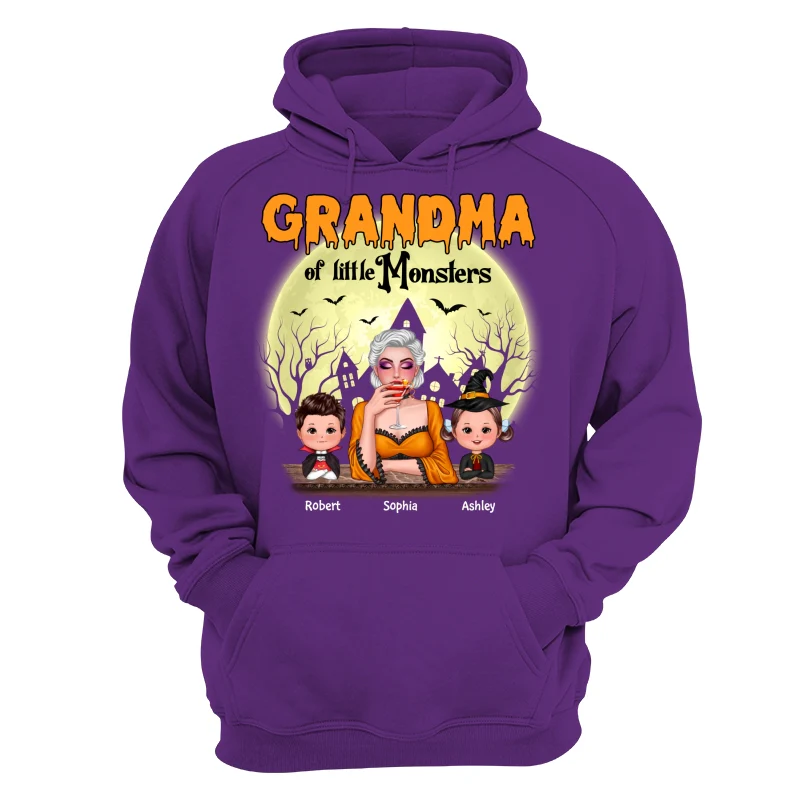 Grandma Mom Of Monsters Halloween Woman And Kids Personalized Shirt - Image 15