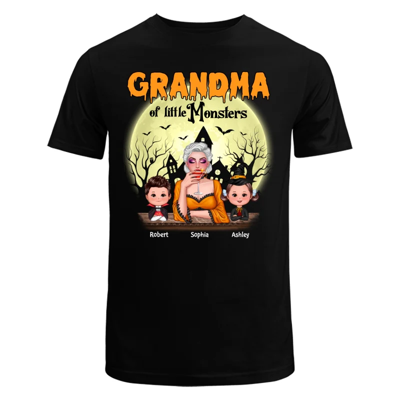 Grandma Mom Of Monsters Halloween Woman And Kids Personalized Shirt - Image 5