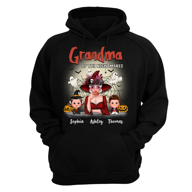 Grandma Mom Of Nightmare Woman And Kids Personalized Halloween Shirt - Image 11