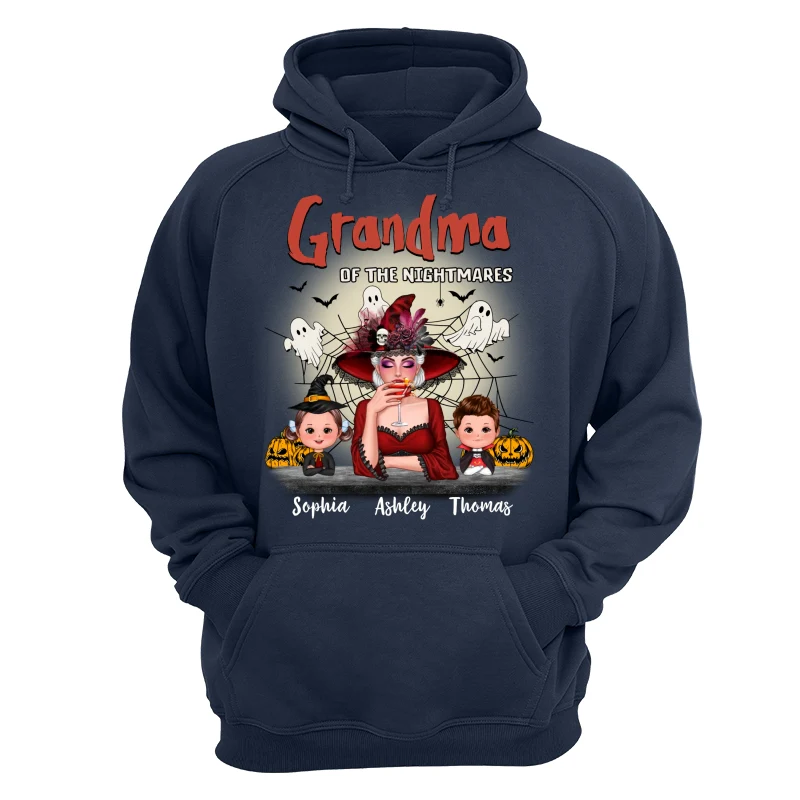 Grandma Mom Of Nightmare Woman And Kids Personalized Halloween Shirt - Image 12