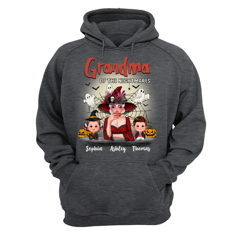 Grandma Mom Of Nightmare Woman And Kids Personalized Halloween Shirt - Image 13