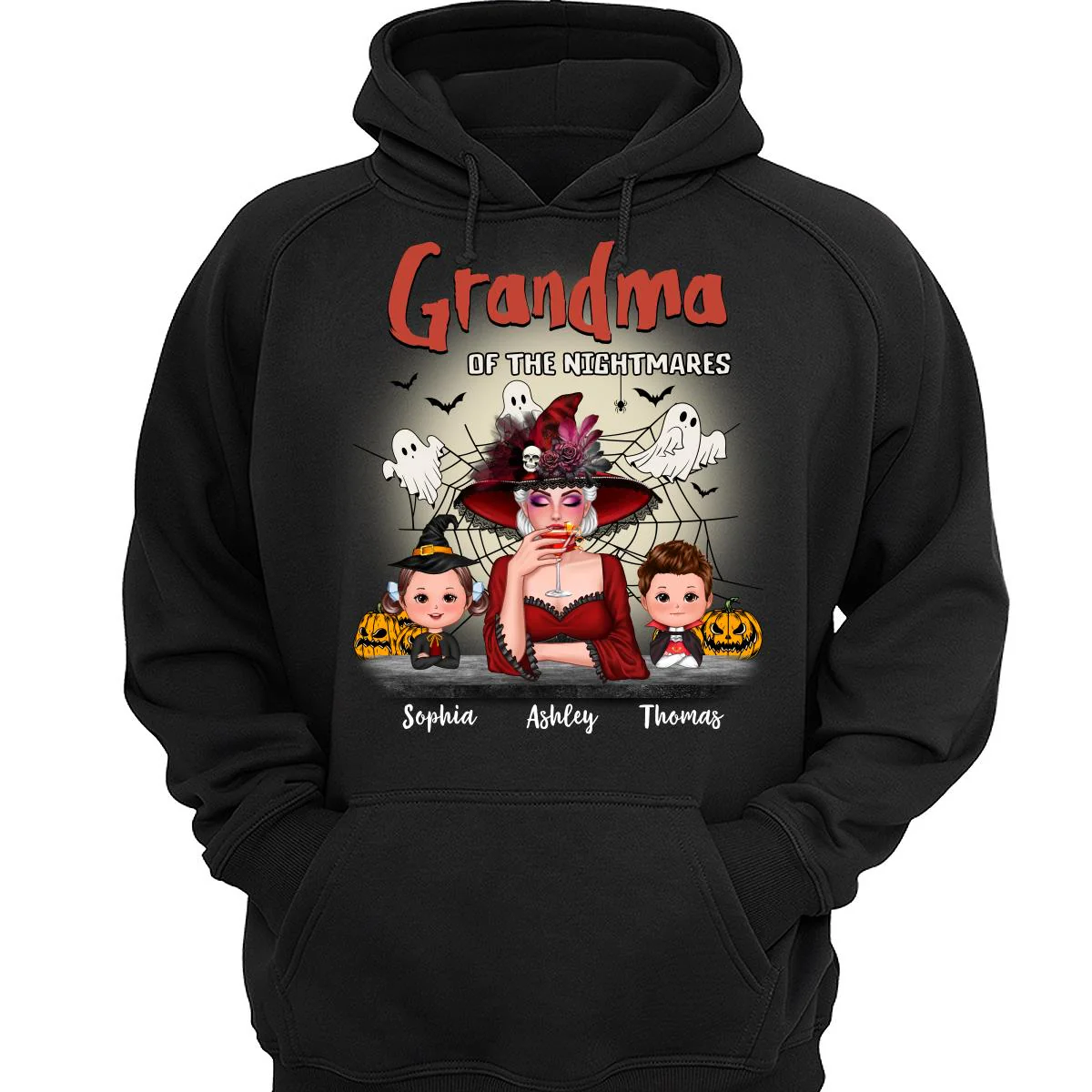 Grandma Mom Of Nightmare Woman And Kids Personalized Halloween Shirt - Image 3