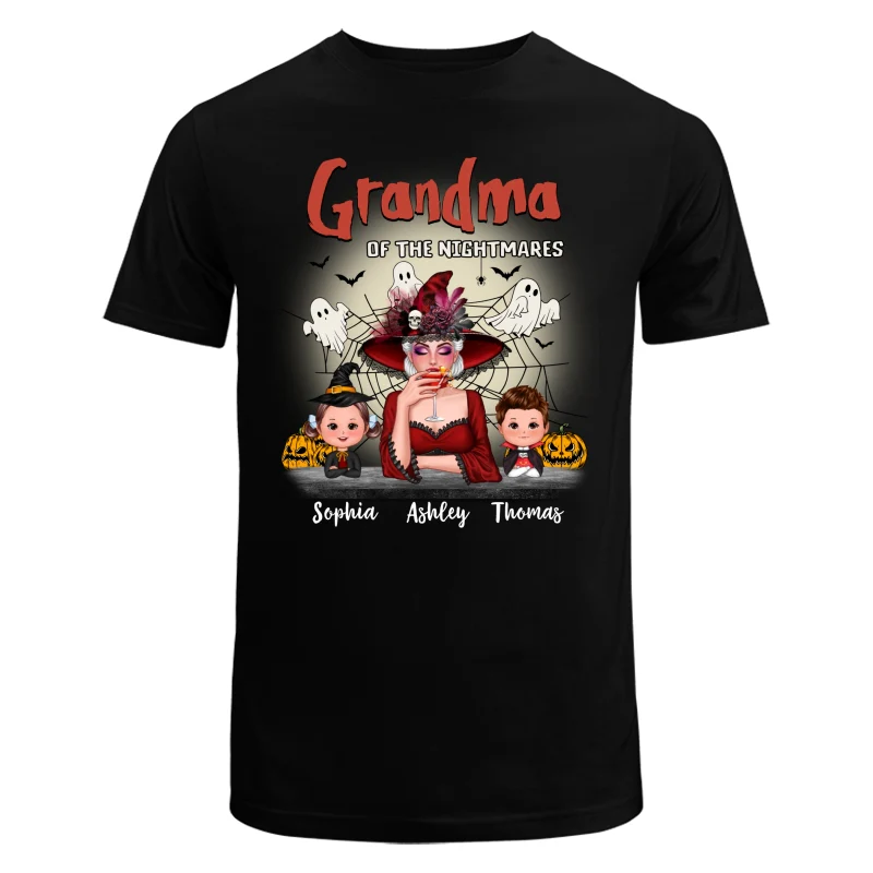 Grandma Mom Of Nightmare Woman And Kids Personalized Halloween Shirt - Image 5