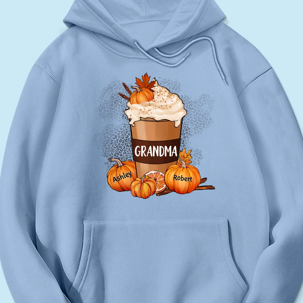 Grandma Mom Pumpkin Spice Latte Personalized Shirt - Image 21