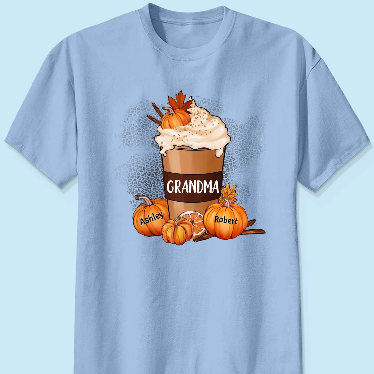 Grandma Pumpkin Spice Latte Personalized Shirt - Image 10