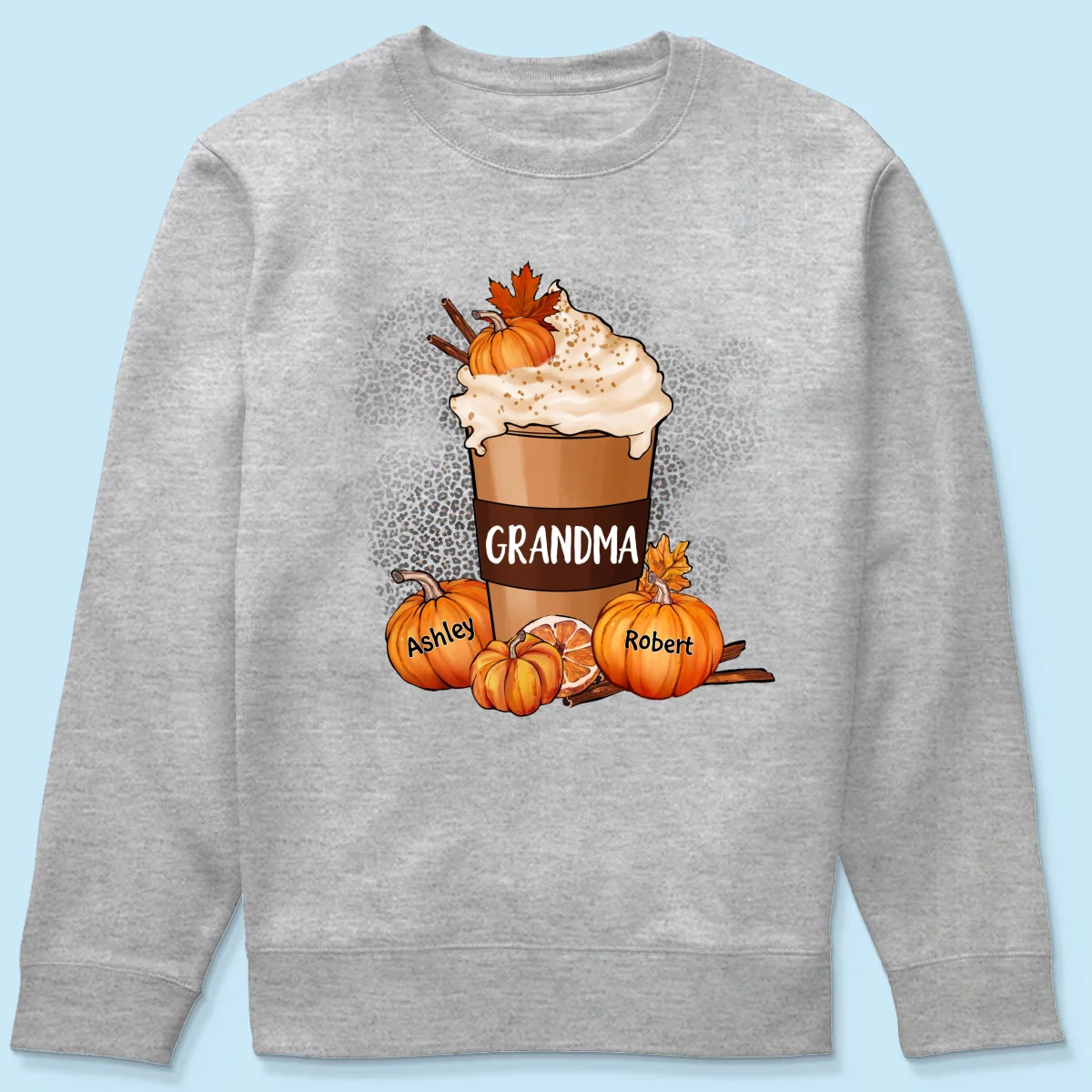 Grandma Pumpkin Spice Latte Personalized Shirt - Image 11