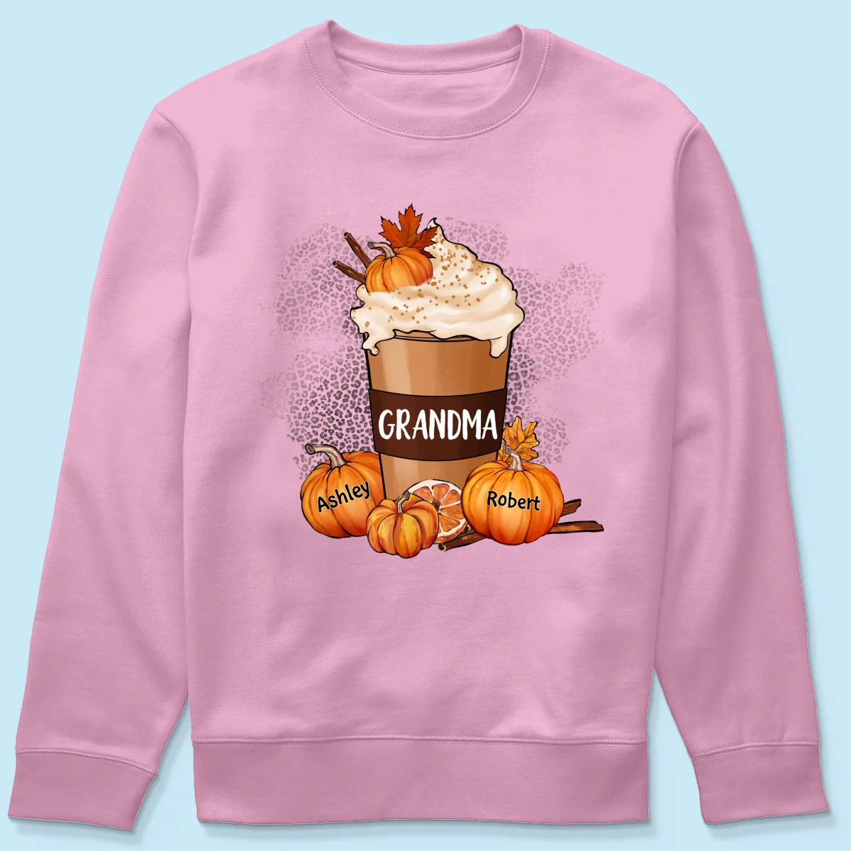 Grandma Pumpkin Spice Latte Personalized Shirt - Image 13