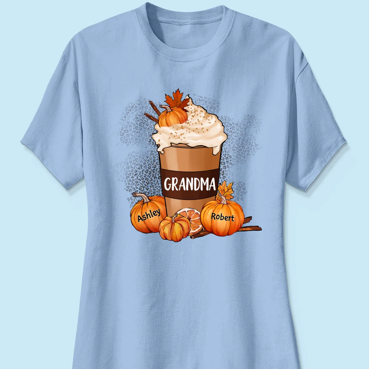 Grandma Pumpkin Spice Latte Personalized Shirt - Image 17
