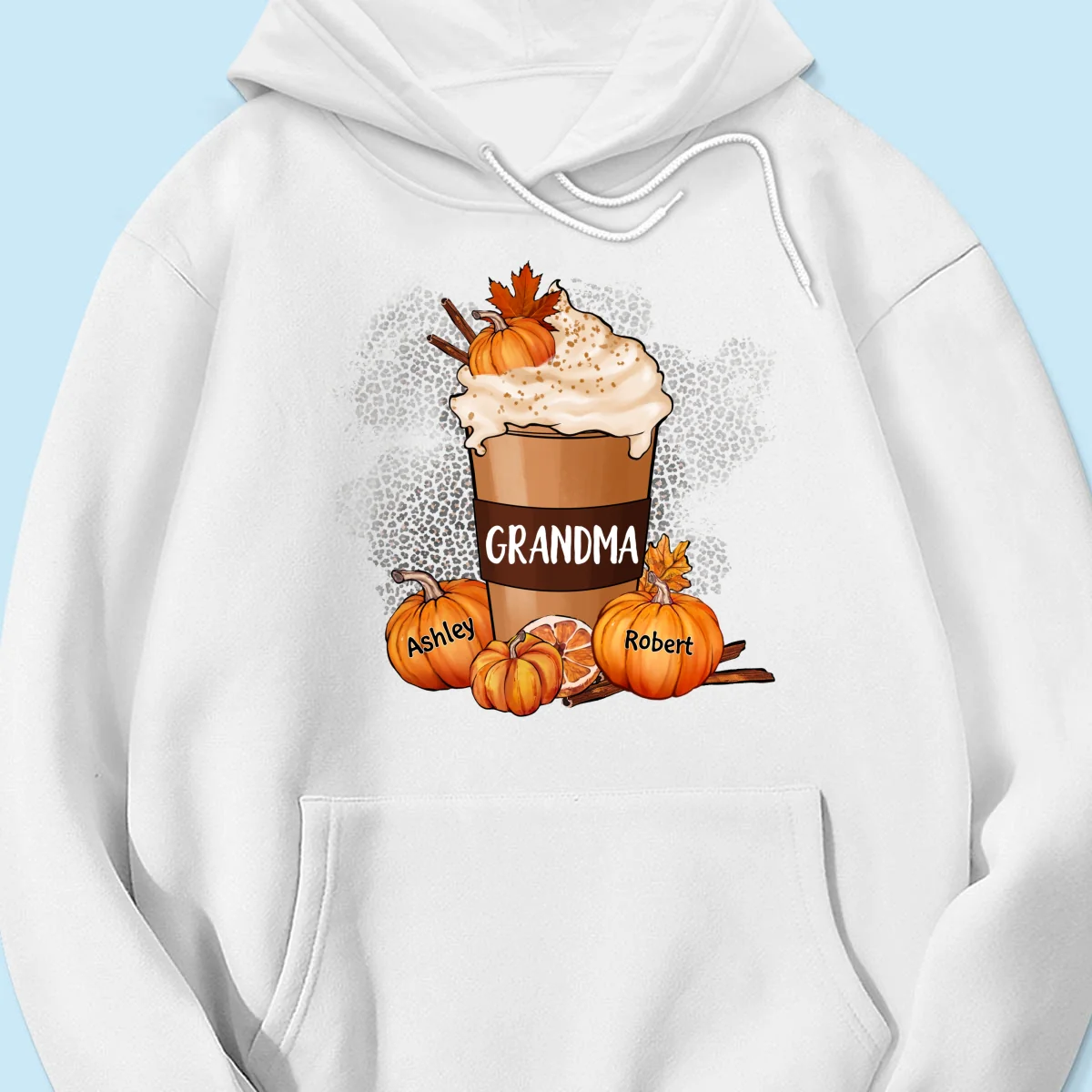 Grandma Pumpkin Spice Latte Personalized Shirt - Image 19