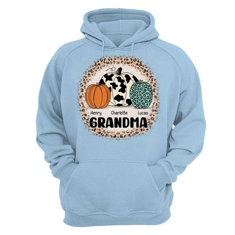 Grandma Mom Pumpkins Leopard Pattern Personalized Shirt - Image 18
