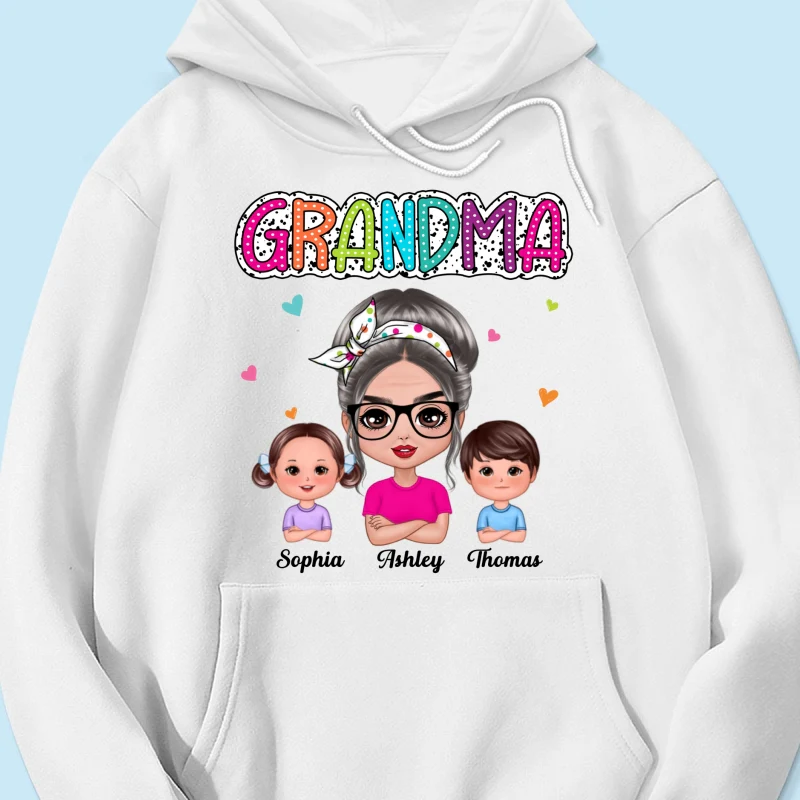 Grandma Mom Summer Vibe Doll Woman & Kids Personalized Shirt - Image 16