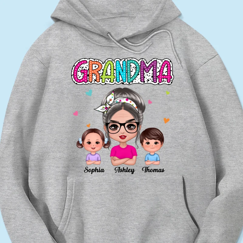 Grandma Mom Summer Vibe Doll Woman & Kids Personalized Shirt - Image 17