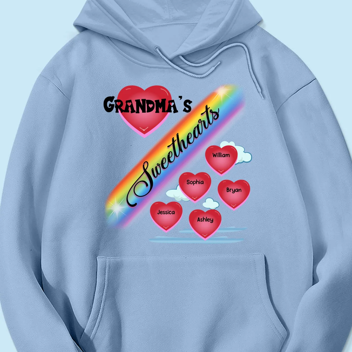 Grandma Mom Sweetheart Rainbow Personalized Shirt - Image 18
