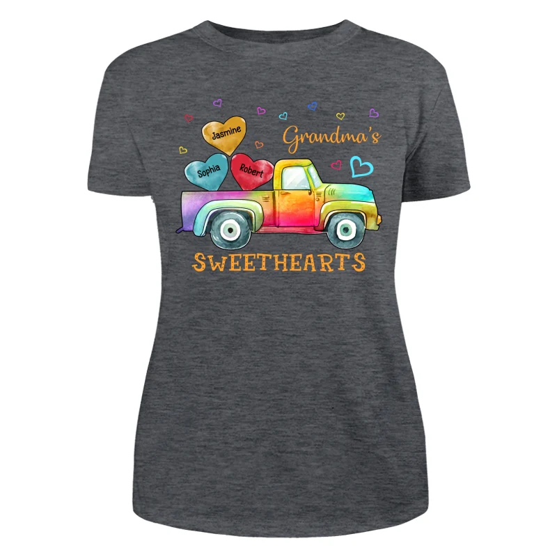 Grandma Mom Sweethearts Colorful Truck Personalized Shirt - Image 10