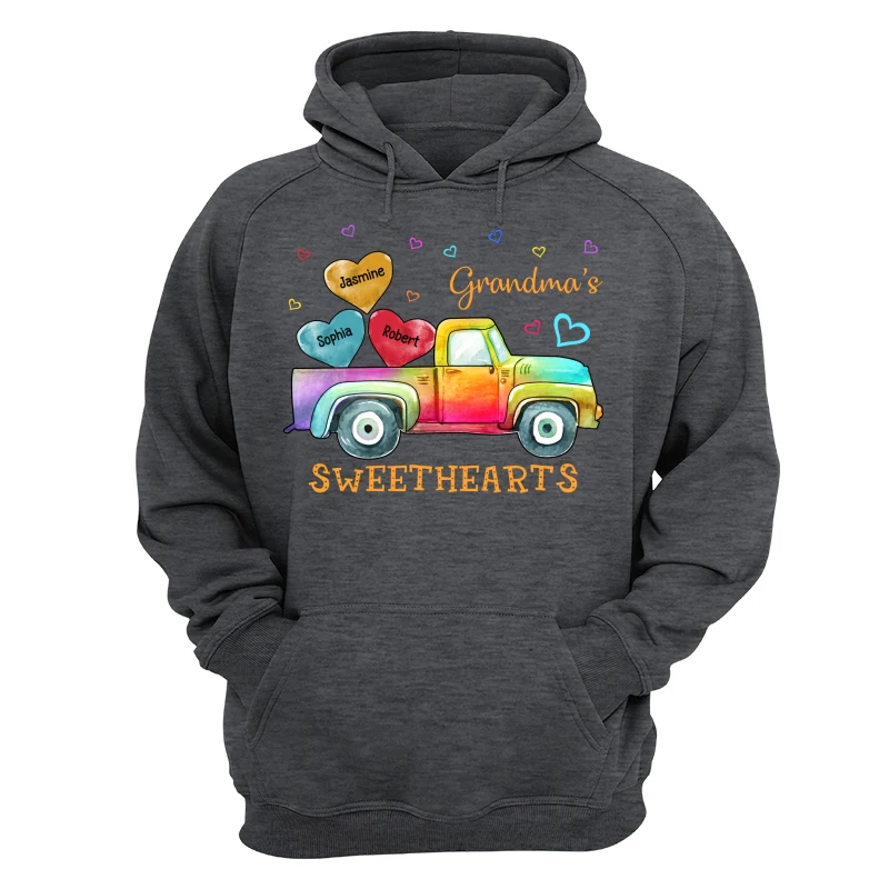 Grandma Mom Sweethearts Colorful Truck Personalized Shirt - Image 13