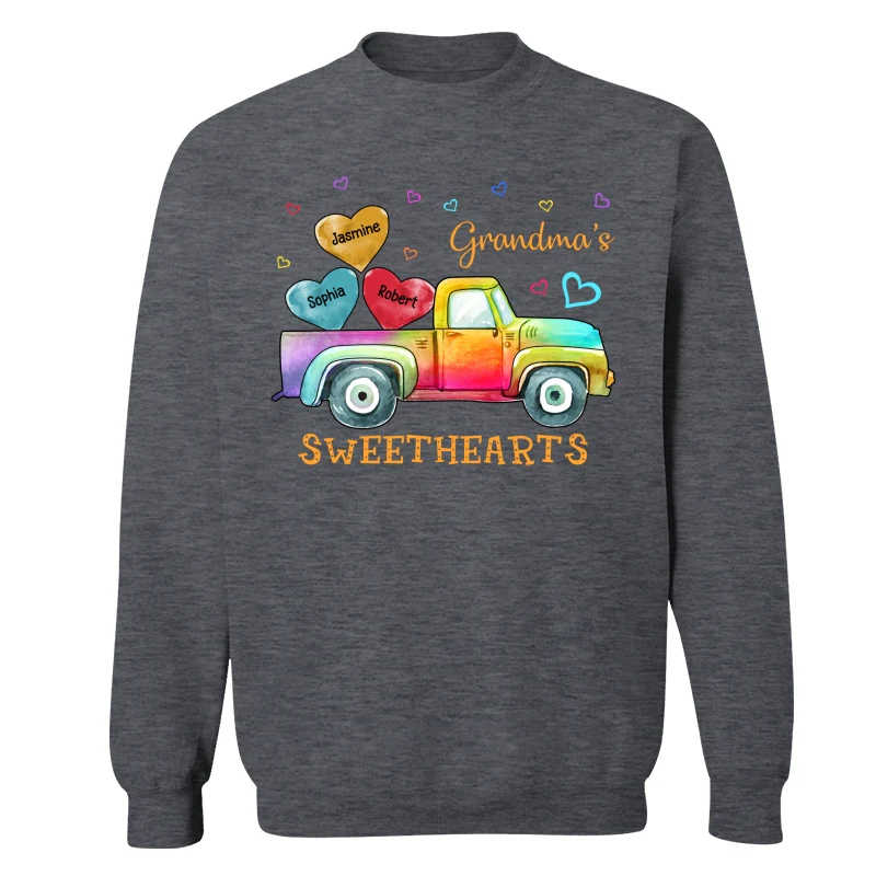Grandma Mom Sweethearts Colorful Truck Personalized Shirt - Image 16