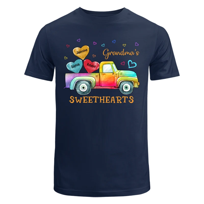 Grandma Mom Sweethearts Colorful Truck Personalized Shirt - Image 6