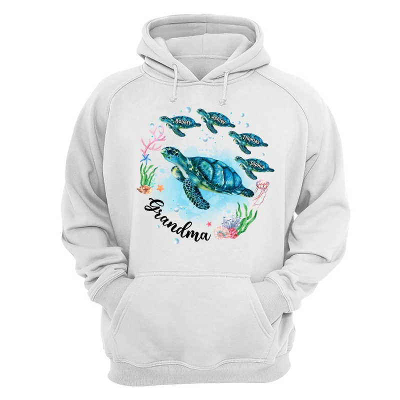 Grandma Mom Turtles Summer Personalized Shirt - Image 13