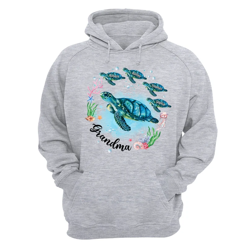 Grandma Mom Turtles Summer Personalized Shirt - Image 14
