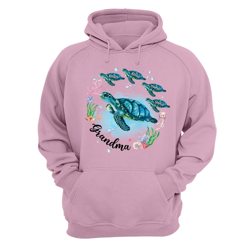 Grandma Mom Turtles Summer Personalized Shirt - Image 15