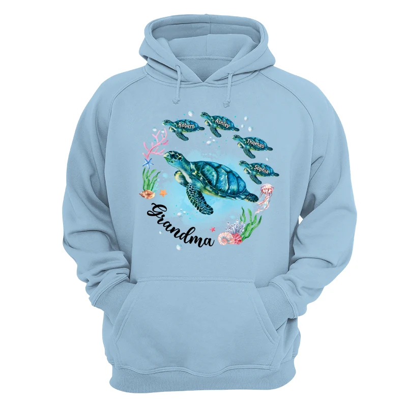 Grandma Mom Turtles Summer Personalized Shirt - Image 16