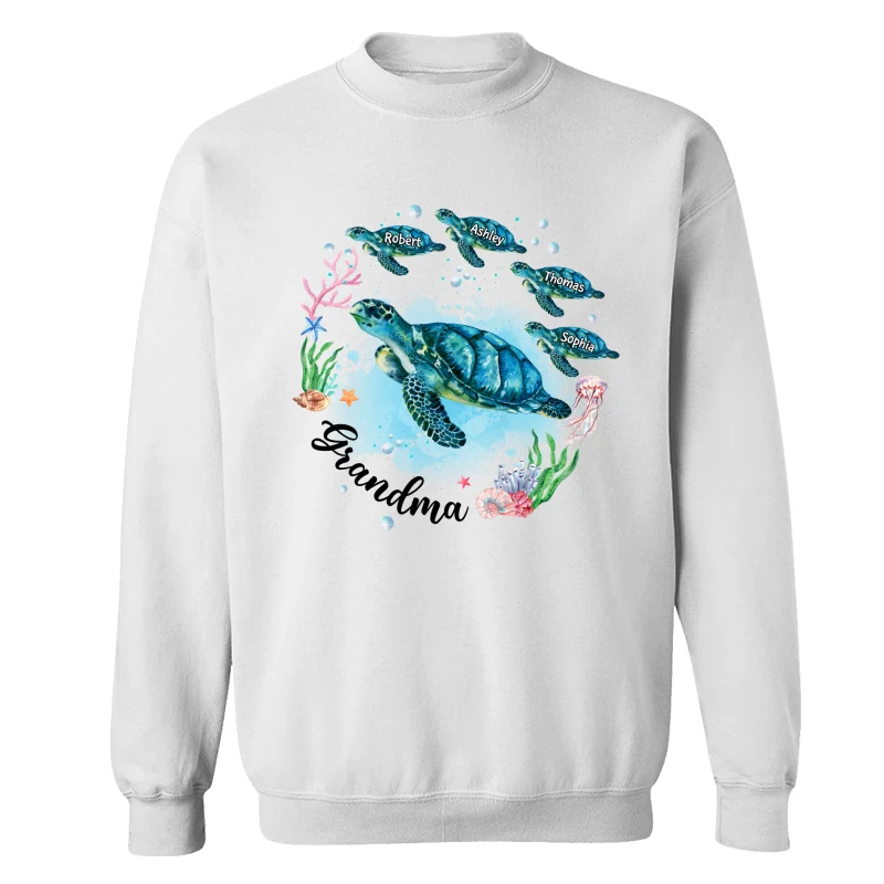 Grandma Mom Turtles Summer Personalized Shirt - Image 17