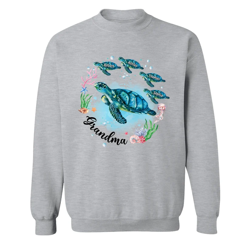 Grandma Mom Turtles Summer Personalized Shirt - Image 18