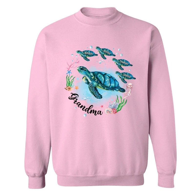 Grandma Mom Turtles Summer Personalized Shirt - Image 19