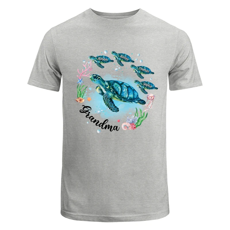 Grandma Mom Turtles Summer Personalized Shirt - Image 6