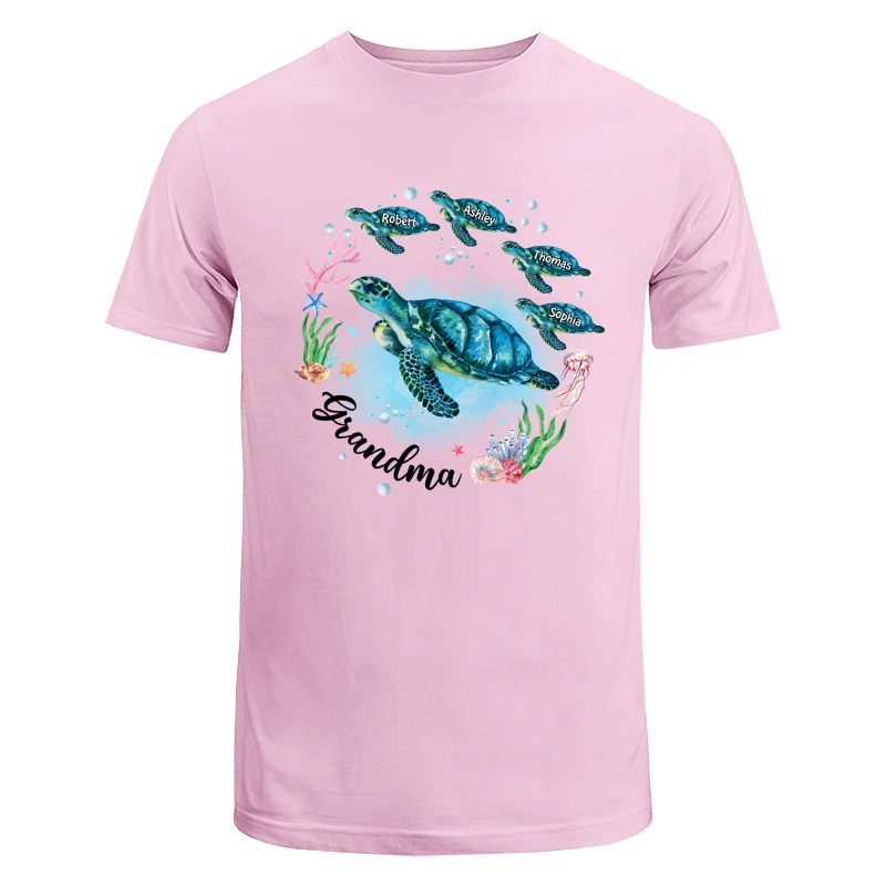 Grandma Mom Turtles Summer Personalized Shirt - Image 7
