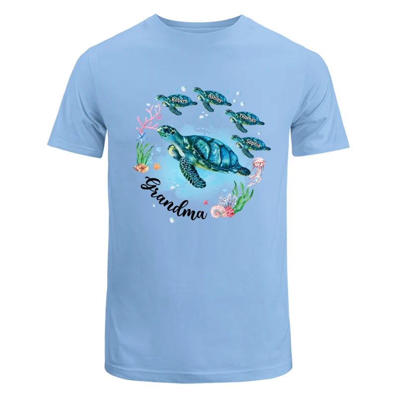 Grandma Mom Turtles Summer Personalized Shirt - Image 8