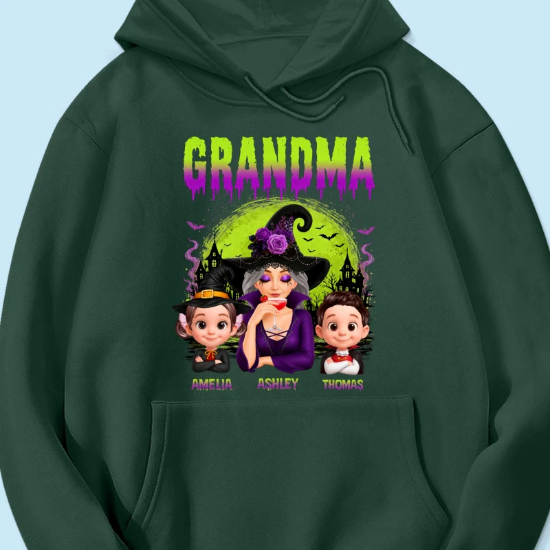 Grandma Mom Witch Halloween - Personalized Shirt - Trendy Halloween Gift for Her - Image 25
