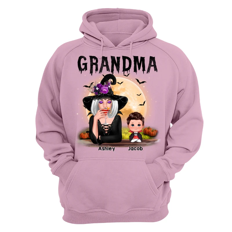 Grandma Mom Witch With GrandKids Halloween Personalized Shirt - Image 11