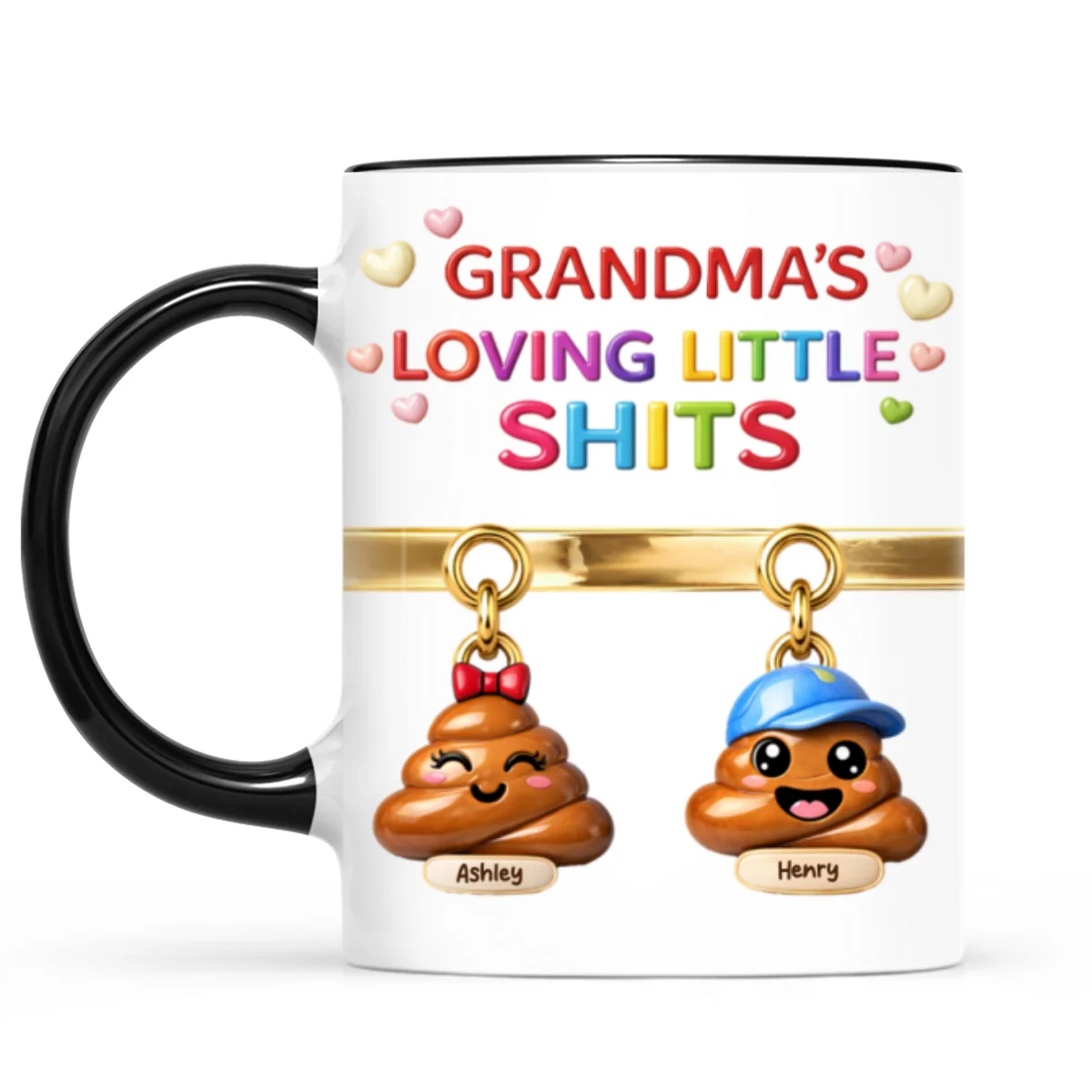 Grandma Mom's Loving Little Shi*t - Personalized Mug - Funny Mother's Day Gift for Grandma, Mom - Image 8