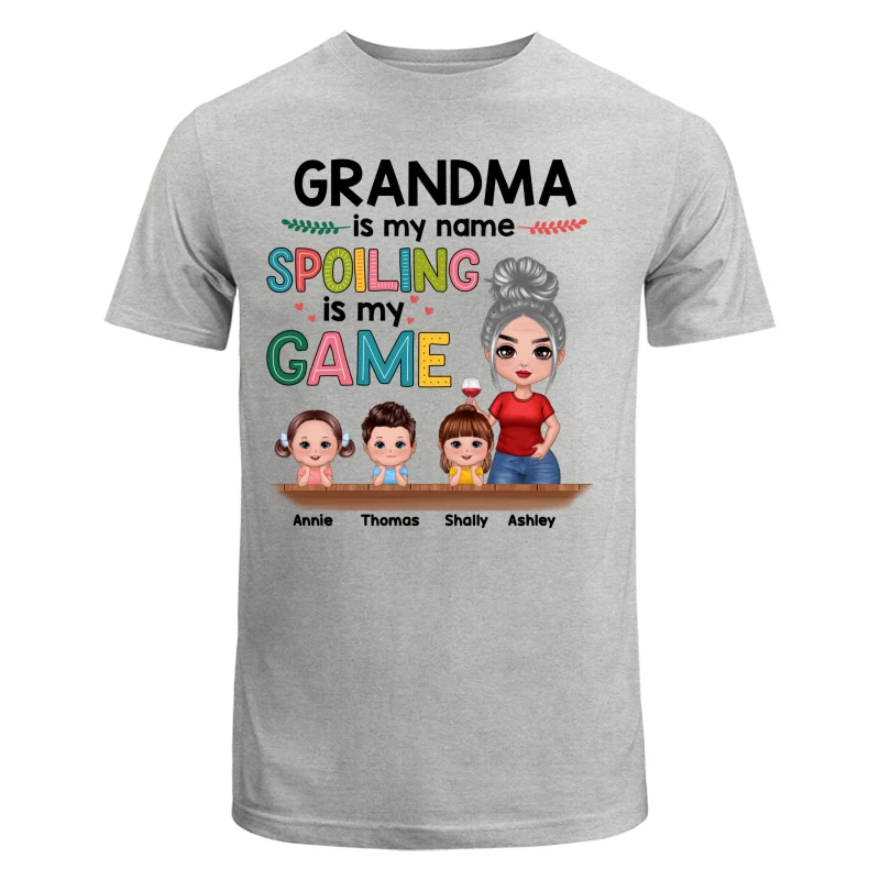 Grandma My Name Spoiling My Game Personalized Shirt - Image 6