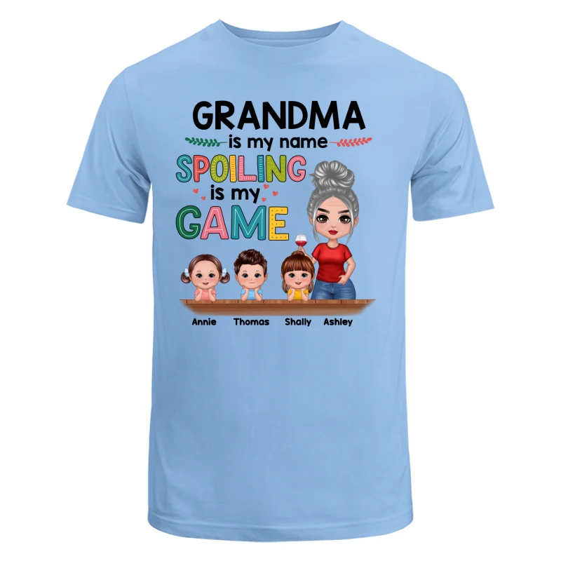 Grandma My Name Spoiling My Game Personalized Shirt - Image 8