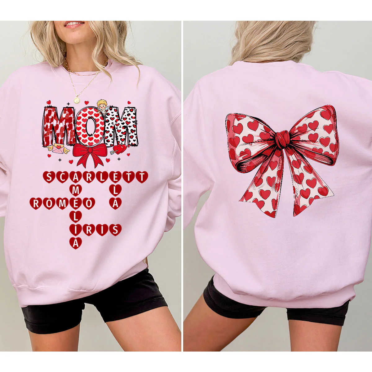Grandma Nana Mimi Gift Personalized Double Sided Sweatshirt - Image 2