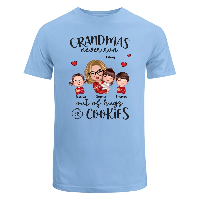 Grandma Never Run Out Of Hugs And Cookies Personalized Christmas Sweatshirt Hoodie - Image 8