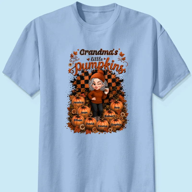 Grandma Pumpkin Patch Retro - Personalized Shirt - Fall Season Gift, Gift For Grandma - Image 12