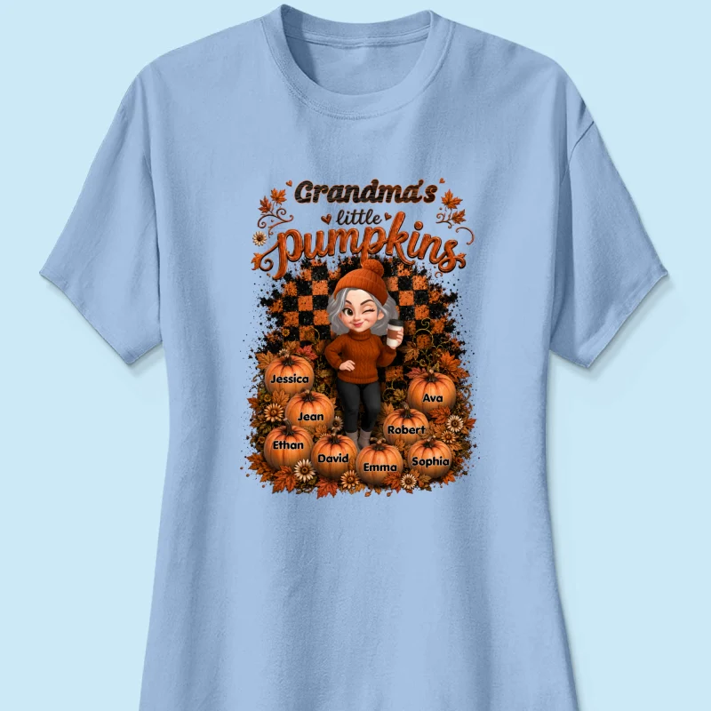 Grandma Pumpkin Patch Retro - Personalized Shirt - Fall Season Gift, Gift For Grandma - Image 16