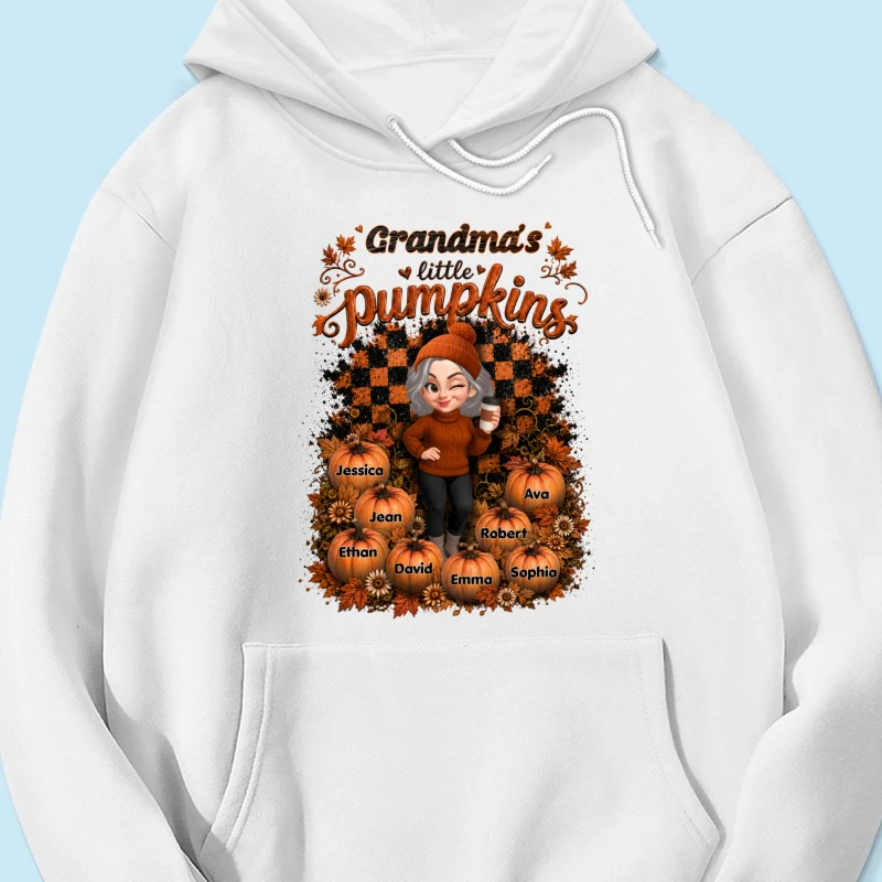 Grandma Pumpkin Patch Retro - Personalized Shirt - Fall Season Gift, Gift For Grandma - Image 21