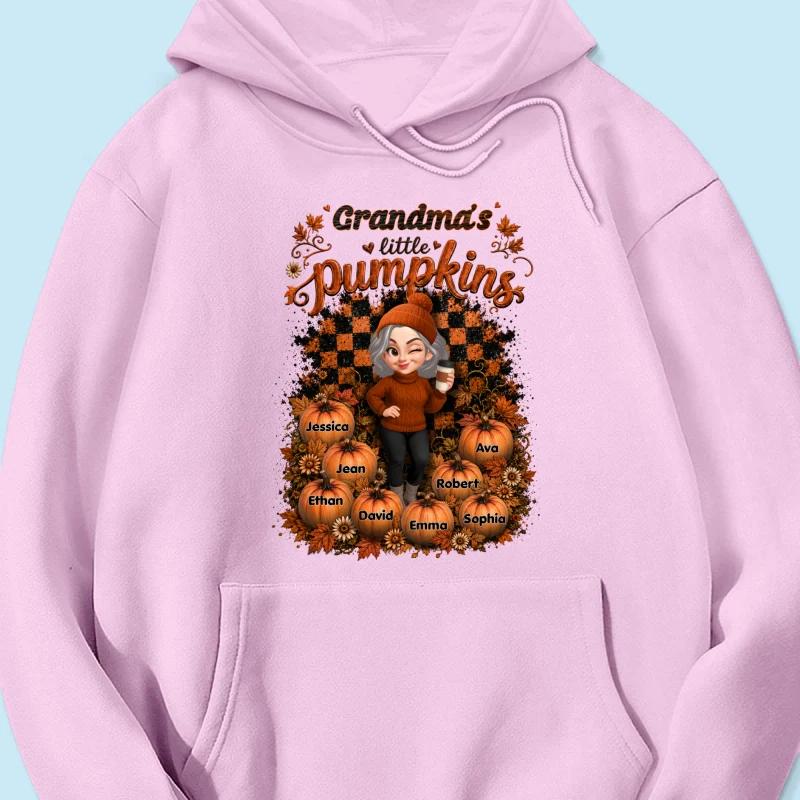 Grandma Pumpkin Patch Retro - Personalized Shirt - Fall Season Gift, Gift For Grandma - Image 23