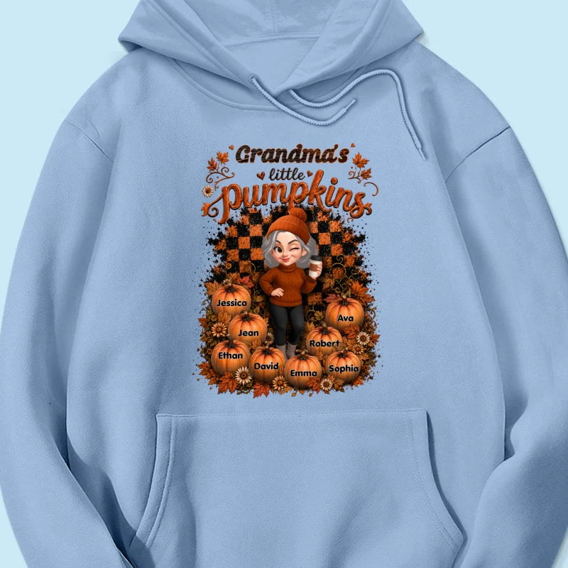 Grandma Pumpkin Patch Retro - Personalized Shirt - Fall Season Gift, Gift For Grandma - Image 24